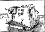 An armored German tank.