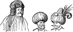 Various turbans.