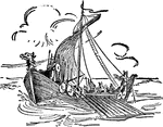 A war galley was a Norwegian Viking ship.