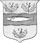 The coat of arms of Nova Scotia.