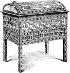 Jewel casket belonging to an Egyptian noblewoman, wife of King Seti I.