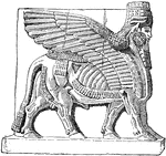 A sculpture made by the Chaldeans of Ancient Babylonia.