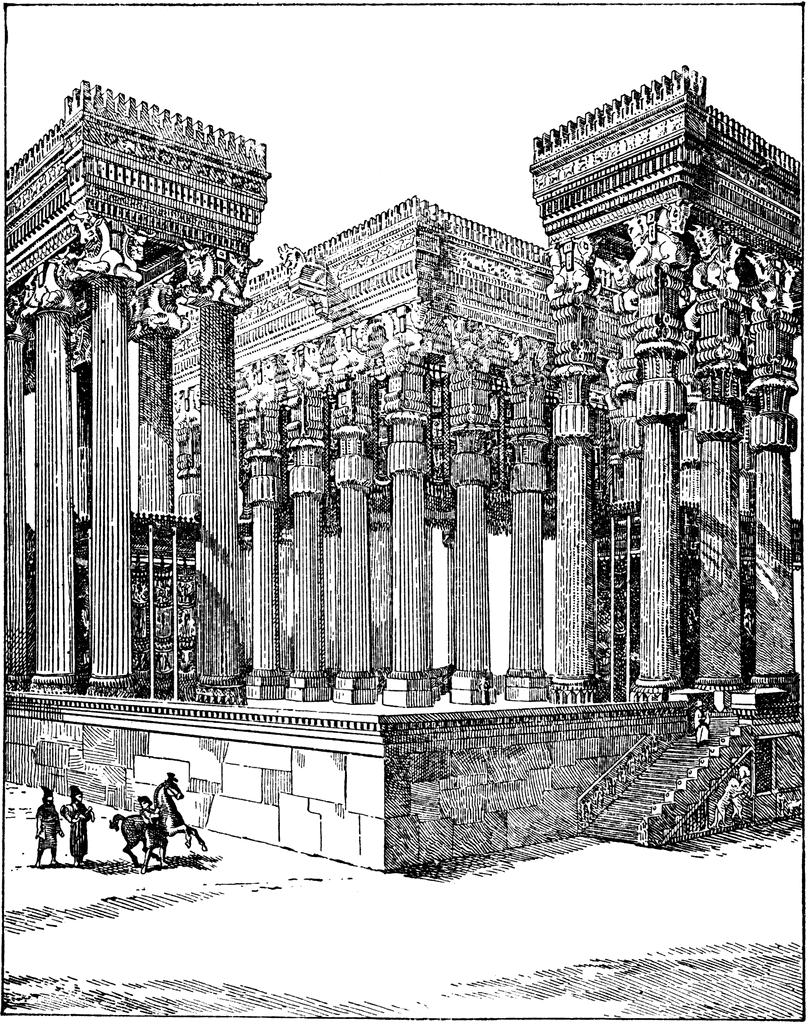 View Of The Citadel Of Persepolis, Iran Drawing by Mary Evans Picture  Library - Fine Art America