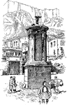 "Monument commemorating the triumph of an Athenian citizen in music," Lysicrates. -Breasted, 1914