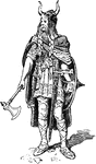 Frankish warrior from the German invasions of the Roman Empire.