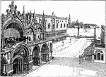 Examples of Gothic architecture in Venice, Italy: St. Mark's and the Doge's palace.