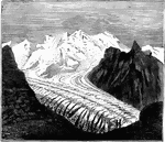 Glacier of Zermatt, or the Gorner Glacier.