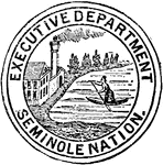 The seal of the Seminole Nation.