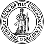 The seal of the Chickasaw Nation.