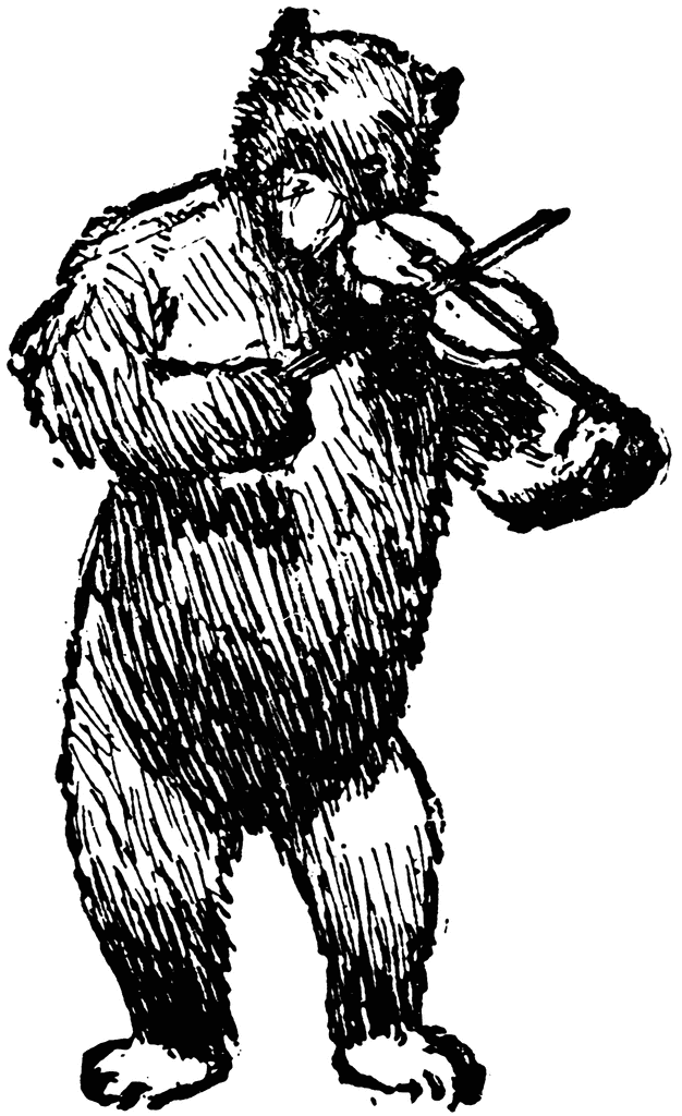 Bear Playing Violin | ClipArt ETC