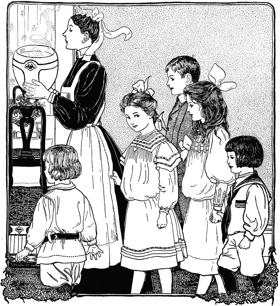 Maid And Children Clipart Etc