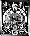 Swazieland Stamp (1/2 penny) from 1889-1891