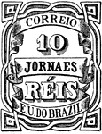 Brazil Newspaper Stamp (10 reis) from 1890