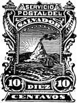 Salvador Stamp (10 centavos) from 1887