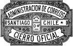 Chile Officially Sealed Stamp (value unknown) from 1892