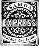 Samoa Stamp (1 penny) from 1877-1882