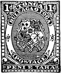 Tonga Stamp (1 d) from 1893