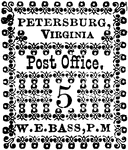 Virginia Confederacy Stamp (5 cent) from 1861