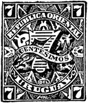 Uruguay Stamp (7 centesimos) from 1889-1890