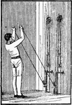 A man exercising with the low pulleys used for chest and arms.