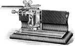 "A sliding microtome of simple construction, adapted to cutting all kinds of sections." -Stevens, 1916