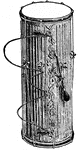 A long and slender drum, which is beaten with one stick; it produces therefore only isolated sounds which have a certain rhythm but never a roll