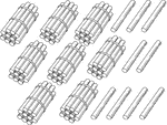 An illustration of a bundle of 89 sticks bundled in tens that can be used when teaching counting, grouping, and place value.