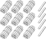 An illustration of a bundle of 95 sticks bundled in tens that can be used when teaching counting, grouping, and place value.