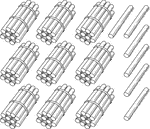 An illustration of a bundle of 96 sticks bundled in tens that can be used when teaching counting, grouping, and place value.