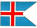 Iceland man-of-war flag.