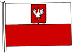 Poland merchant flag.