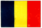 Rumania merchant flag.