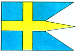 Sweden man-of-war flag.