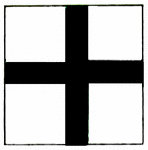 International code flag for the letter X.