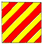 International code flag for the letter Y.