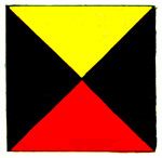 International code flag for the letter Z.