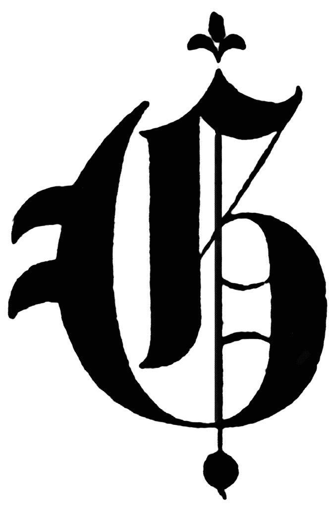 old english font letter l