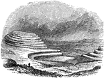 "Terraced Hills, Glen Colombkill." -Taylor, 1904