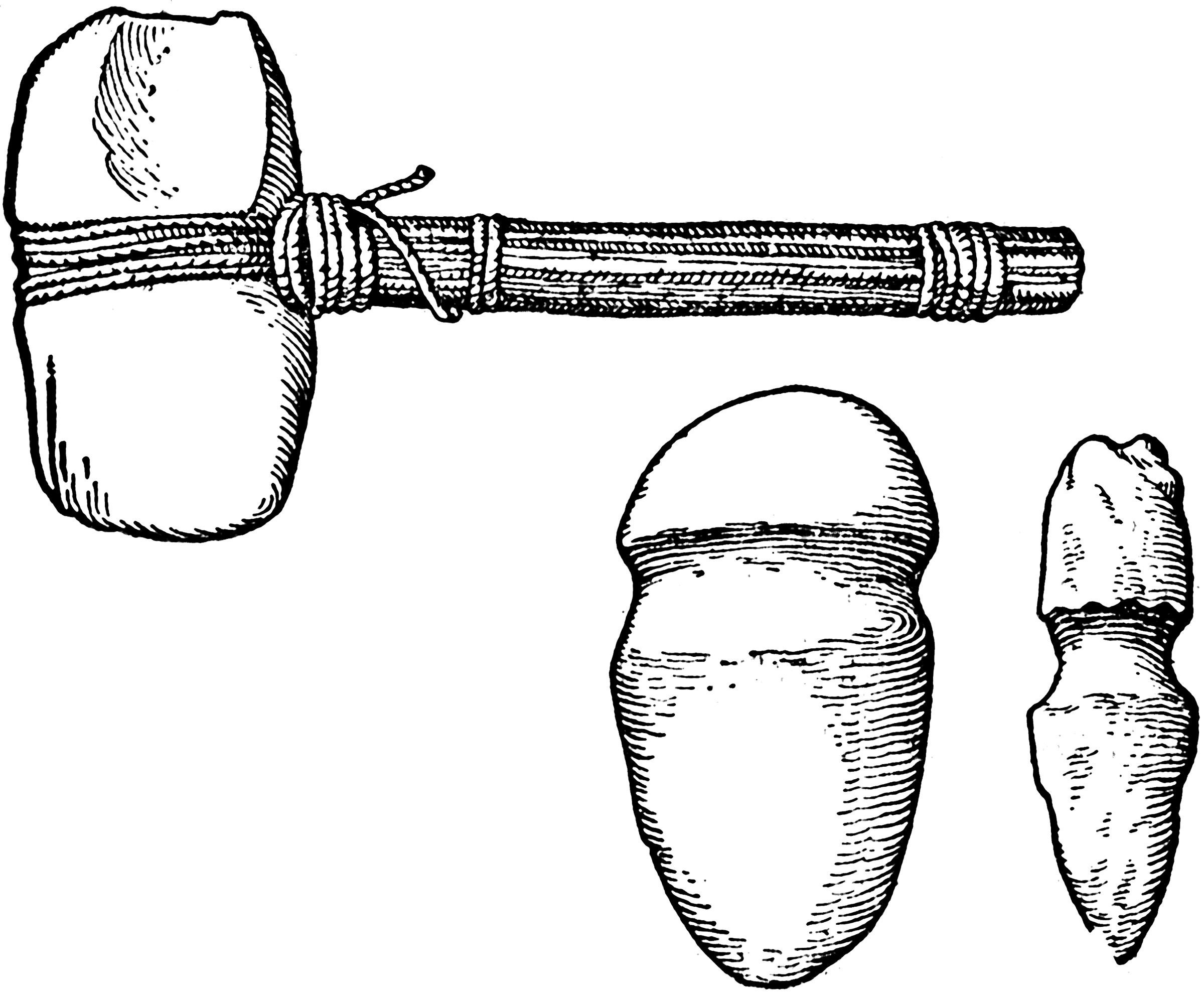 Каменные орудия труда молотки