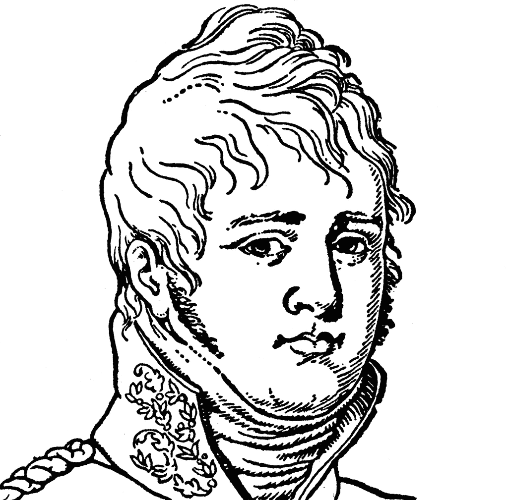 Historical drawing from the 19th Century, portrait of Alexander the Great  or Alexander III of..., Stock Photo, Picture And Rights Managed Image. Pic.  IBR-2307882 | agefotostock