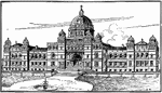 Legislative buildings in British Columbia, Canada.