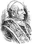 Pope Leo XIII (1810-1903). Archbishop, bishop, cardinal, chamberlain of the Sacred College, and Pope.