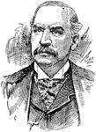 (1837-1913) John Pierpont Morgan, American financier, banker, and art collector.