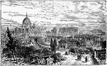 A view of Rome including St. Peter's and the Vatican.