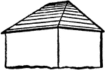 A simple hip roof.