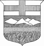 The coat of arms of Alberta, a province of Canada.