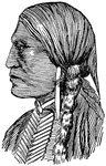 A man of the Apache Native American tribe.