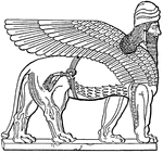 Nergal, an Assyrian god.