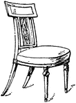 This chair was created during the French Empire period.