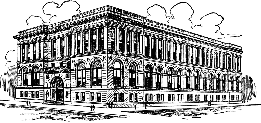 Chicago Public Library Building | ClipArt ETC